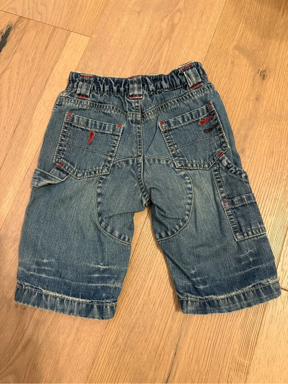 Vintage Baby Gap Baby Distressed Denim Jeans with Guitar Detail